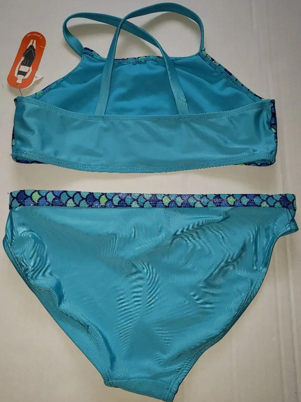 NWT Wonder Nation Girls 2-Piece Mermaid Swimsuit Size 18